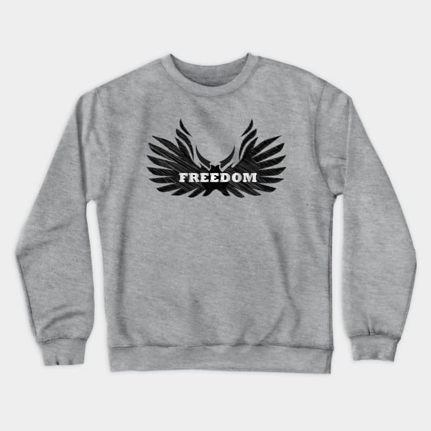 FREEDOM Crewneck Sweatshirt by RealArtTees